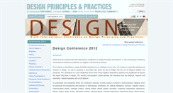 Desktop Screenshot of 2012.designprinciplesandpractices.com