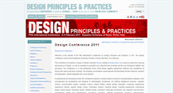 Desktop Screenshot of 2011.designprinciplesandpractices.com