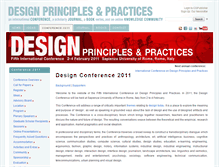 Tablet Screenshot of 2011.designprinciplesandpractices.com